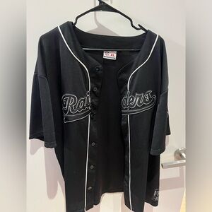 NFL Raiders Jersey (Baseball) Black, Size XL